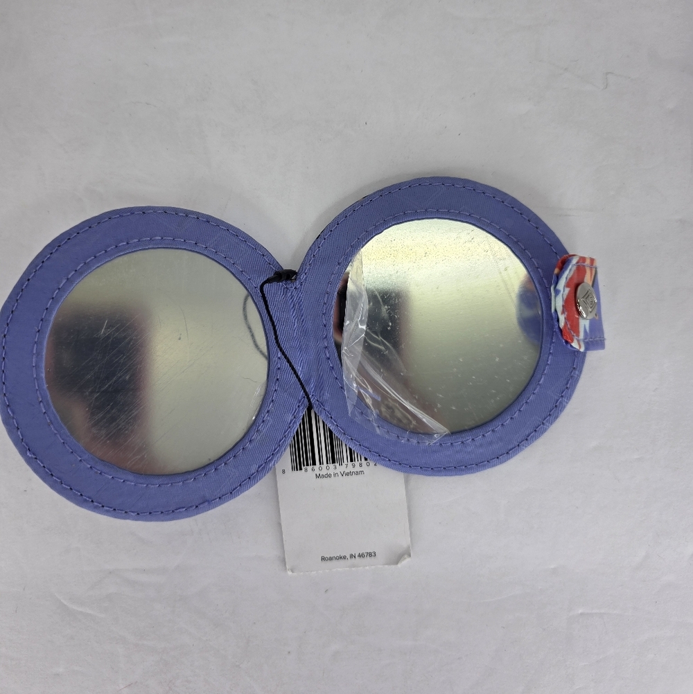 3 NWT Vera Bradley Compact Pocket Mirror Cosmetic Double Sided Snap Closure - Picture 5 of 13